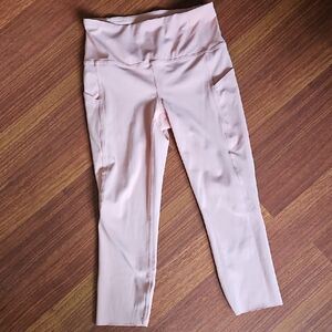 RBX HR Cropped Legging SPRING Peach- Pale Orange, Pockets- Small NWOT